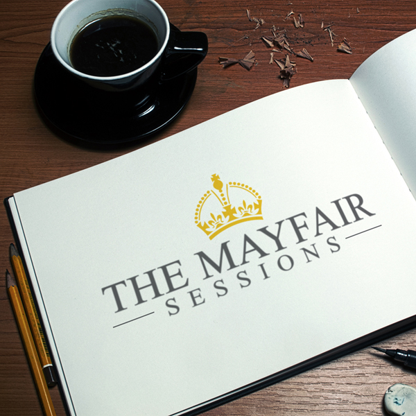 mayfair sessions logo on an open book page