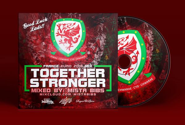 CD Artwork created for welsh football team for their Euro 19 Campaign.